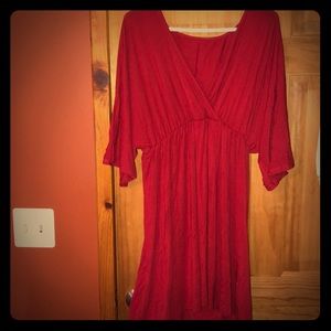 XL red dress